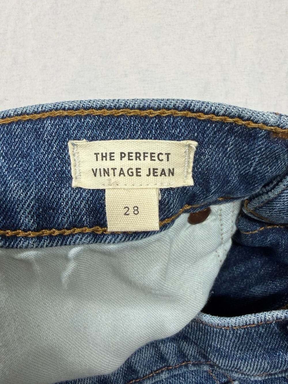 NWT Madewell Perfect Vintage Jean Womens 28 High Rise Straight Alstyne Raw Hem - Picture 4 of 13